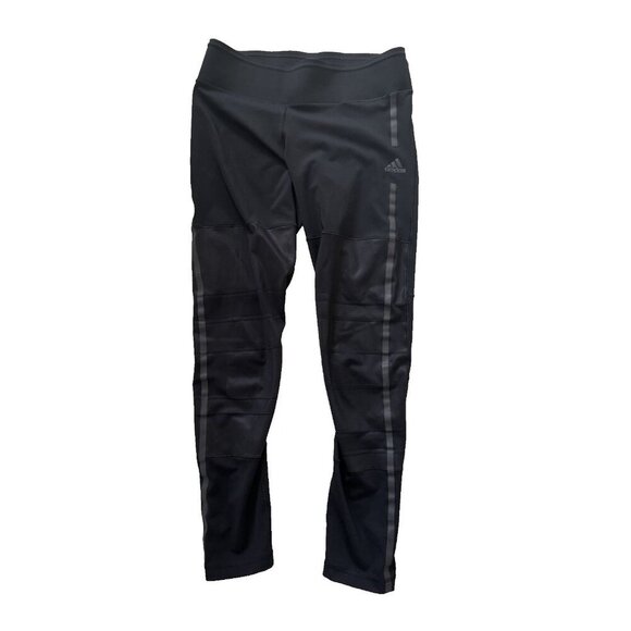 adidas climalite black running pants, woman's medium, yoga leggings, activewear - Picture 1 of 5